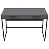 Стіл Campari Cr1200 (1200х500х800Н) чорний/Сірий Шифер, фото 4