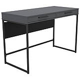 Стіл Campari Cr1200 (1200х500х800Н) чорний/Сірий Шифер, фото 2