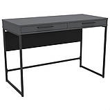 Стіл Campari Cr1200 (1200х500х800Н) чорний/Сірий Шифер, фото 6