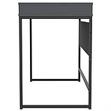 Стіл Campari Cr1200 (1200х500х800Н) чорний/Сірий Шифер, фото 5