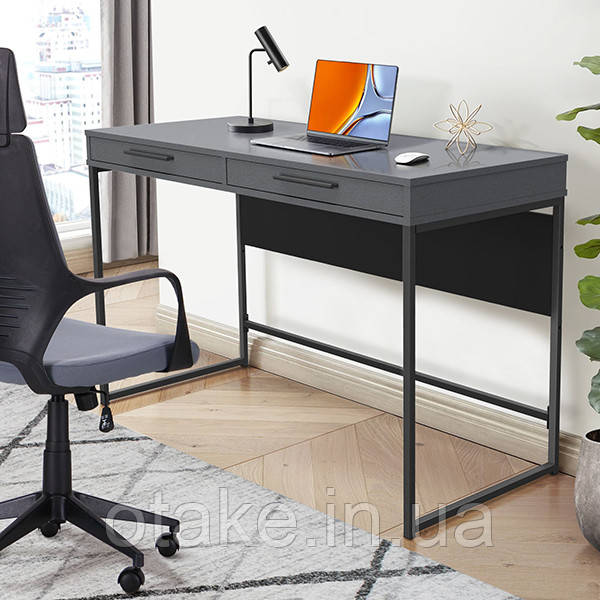 Стіл Campari Cr1200 (1200х500х800Н) чорний/Сірий Шифер, фото 1