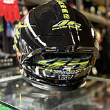 Мотошолом інтеграл зелений 46 із сонцезахисними окулярами DOT для мотоцикла, скутера, фото 4