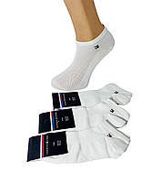 Шкарпетки чоловічі 12 пар літні сітка короткі бавовна Tommy_Hilfiger Туреччина розмір 39-42 білі