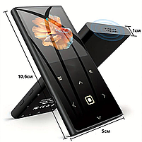 MP3 плеєр Benjie M2 2.4" Bluetooth 5.0 Hi-Fi 32Gb із зовнішнім динаміком металевий USB Type C, фото 8
