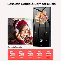 MP3 плеєр Benjie M2 2.4" Bluetooth 5.0 Hi-Fi 32Gb із зовнішнім динаміком металевий USB Type C, фото 9