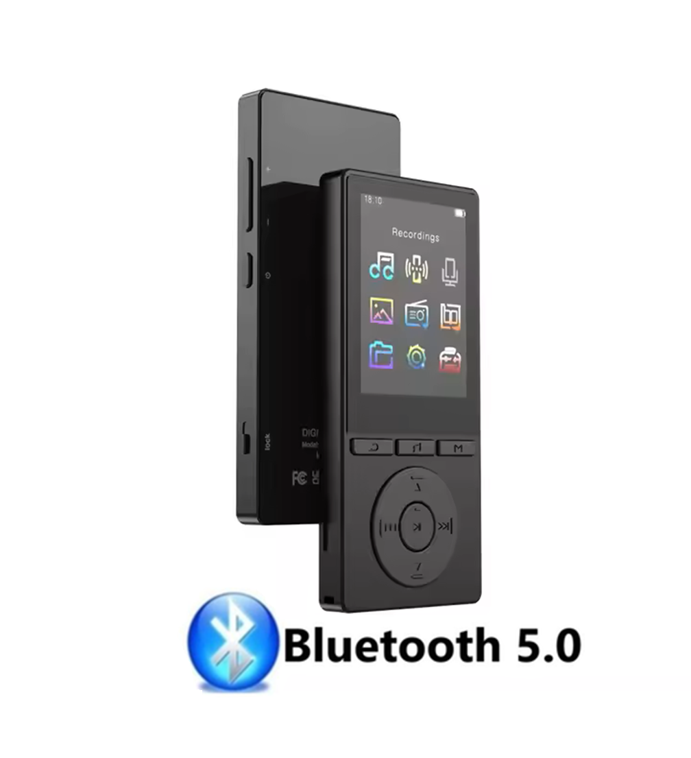 MP3 плеєр Benjie M6 2.4" Bluetooth 5.0 Hi-Fi 32Gb із зовнішнім динаміком металевий USB Type C