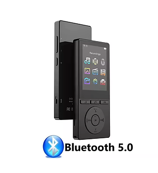 MP3 плеєр Benjie M6 2.4" Bluetooth 5.0 Hi-Fi 32Gb із зовнішнім динаміком металевий USB Type C