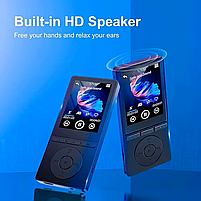 MP3 плеєр Benjie M6 2.4" Bluetooth 5.0 Hi-Fi 32Gb із зовнішнім динаміком металевий USB Type C, фото 4