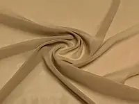 Ткань Шифон однотонный Темно-Бежевый
