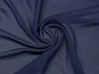 Ткань Шифон однотонный Темно-Синий