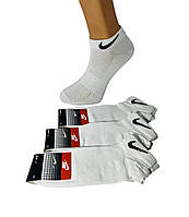 Шкарпетки чоловічі 12 пар літні сітка короткі бавовна Nike Туреччина розмір 41-44 білі