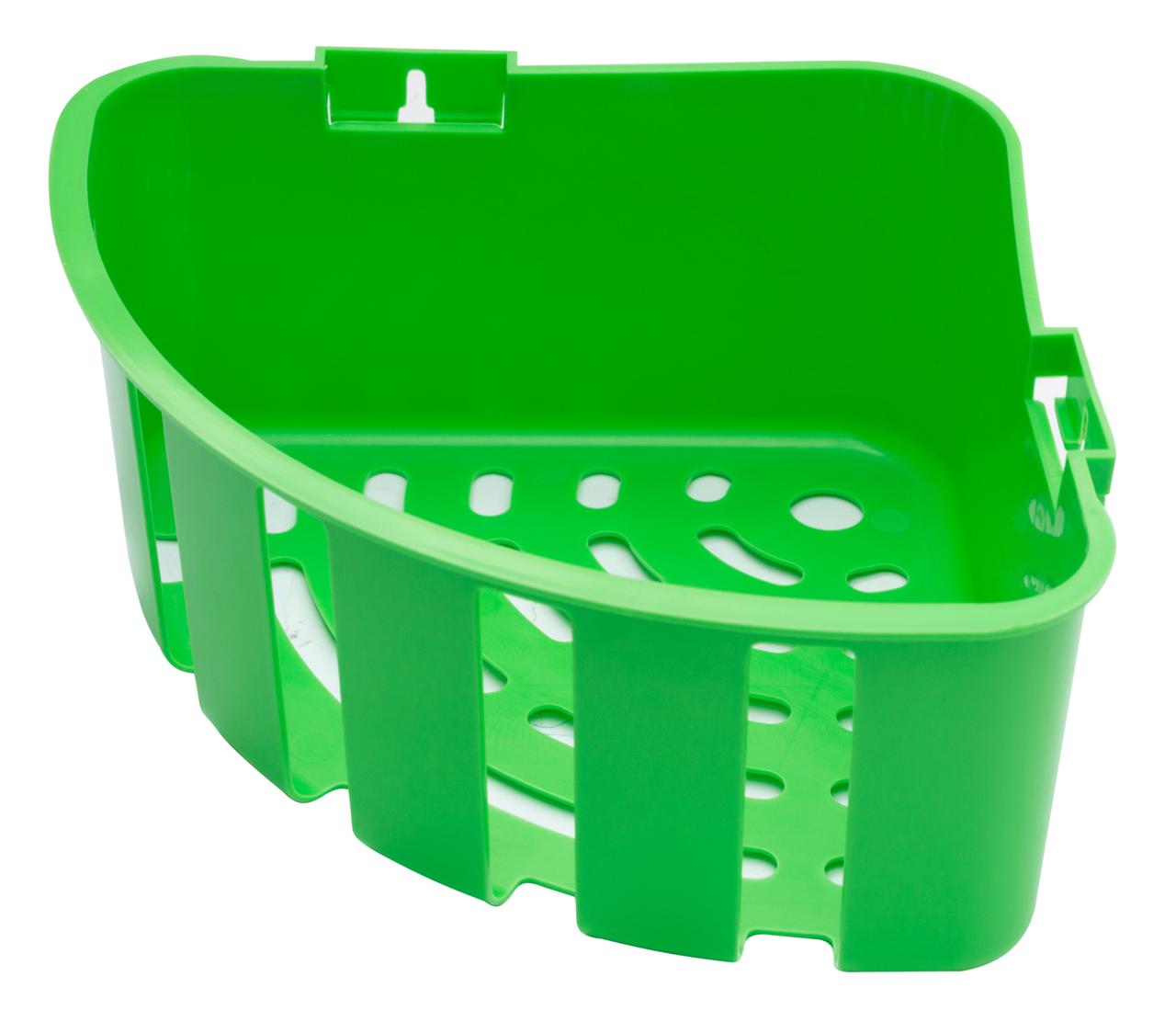 Полиця для ванної кімнати №3 (одна глибока) салатова (Юніпласт)