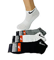 Шкарпетки чоловічі 12 пар літні сітка короткі бавовна Nike Туреччина розмір 41-44 мікс кольорів