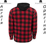 Сорочка худі шерпа чоловіча в клітинку Lonsdale (Лонсдейл) з Англії - на довгий рукав, фото 2
