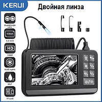 Ендоскоп із подвійною лінзою (Dual leans) Kerui Inskam P005 3 метри. Роздільна здатність HD1080P. IP67, 2600 мА·год