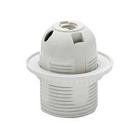 Патрон пластиковий з юбкою Е27 білий