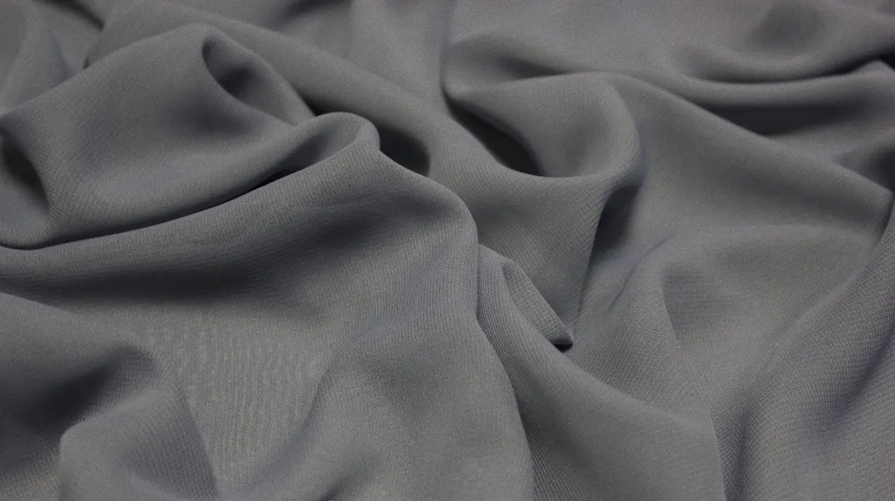 Ткань Шифон однотонный Серый - фото 1 - id-p2567967270