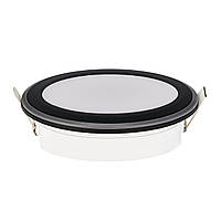 Світлодіодний світильник вбудований LED PARKER-12 12W 4200K чорний