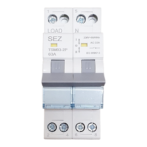 Перемикач навантаження трипозиційний 2P 63A 1-0-2 240/415V~