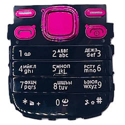 Клавіатура Nokia 2690, чорно-рожева, з російськими літерами