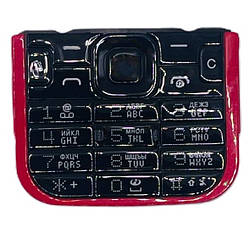 Клавіатура Nokia 5730 XpressMusic, чорно-червона, з російськими літерами