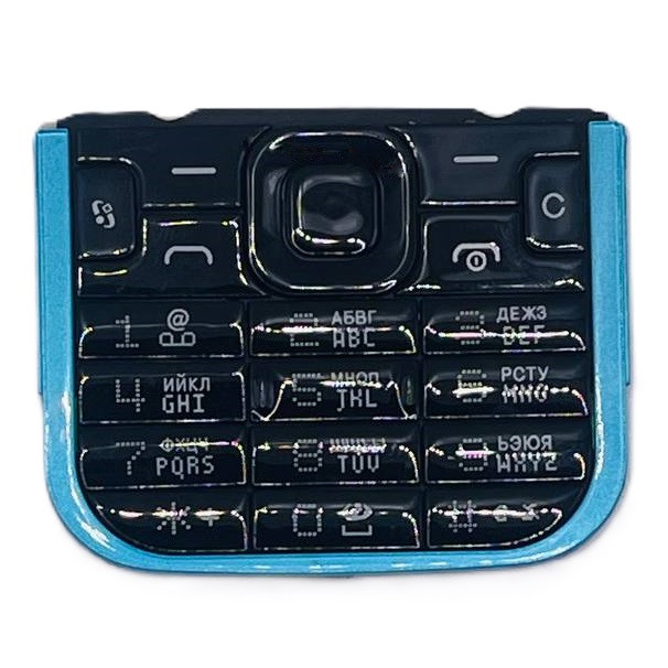 Клавіатура Nokia 5730 XpressMusic, чорно-синя, з російськими літерами