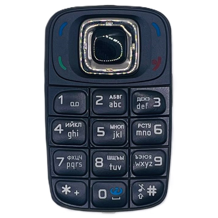 Клавіатура Nokia 6085, чорна, з російськими літерами