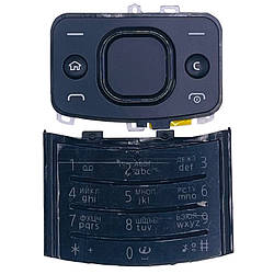 Клавіатура Nokia 6700 Slide, чорна, з російськими літерами