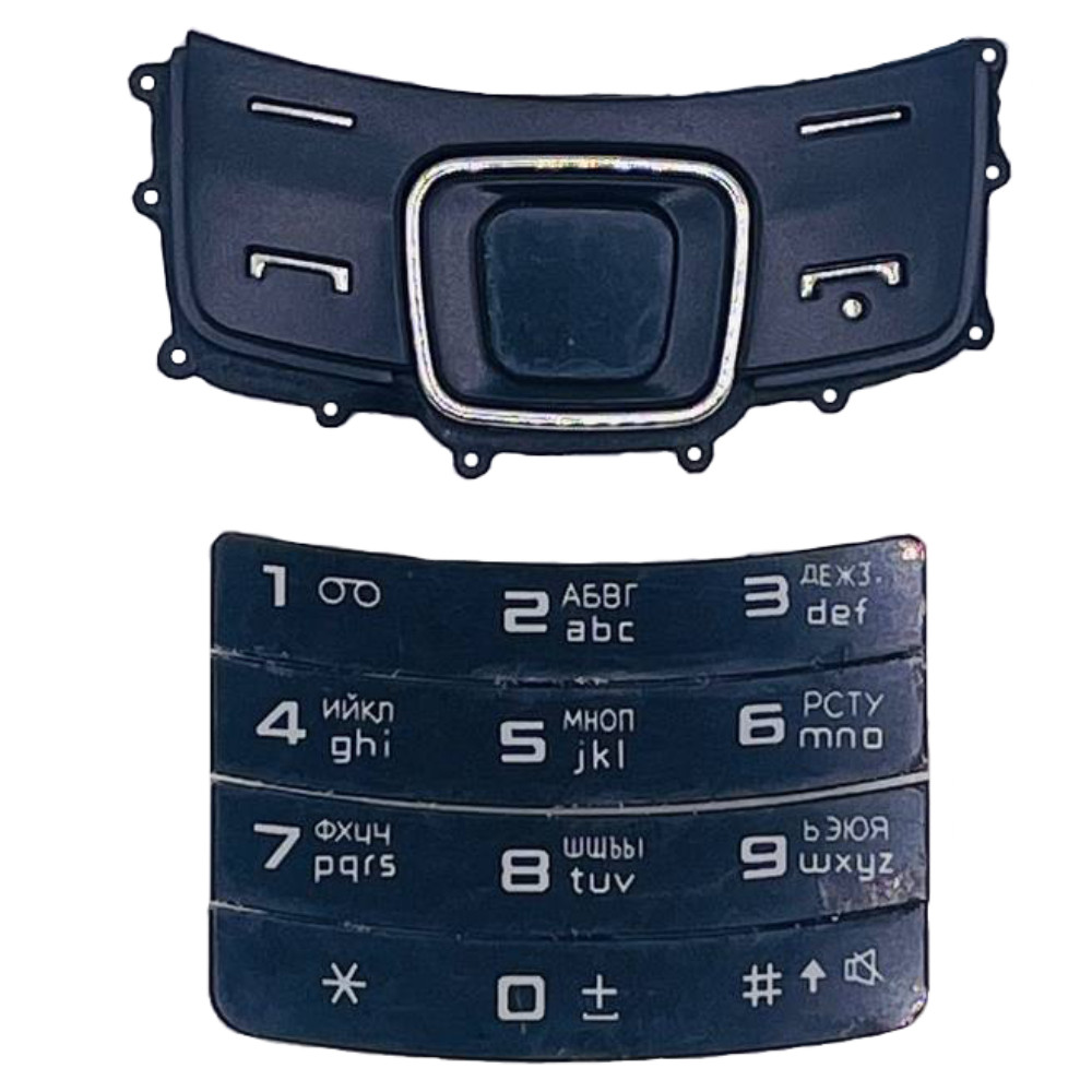 Клавіатура Samsung C6112 Duos, чорна, з російськими літерами