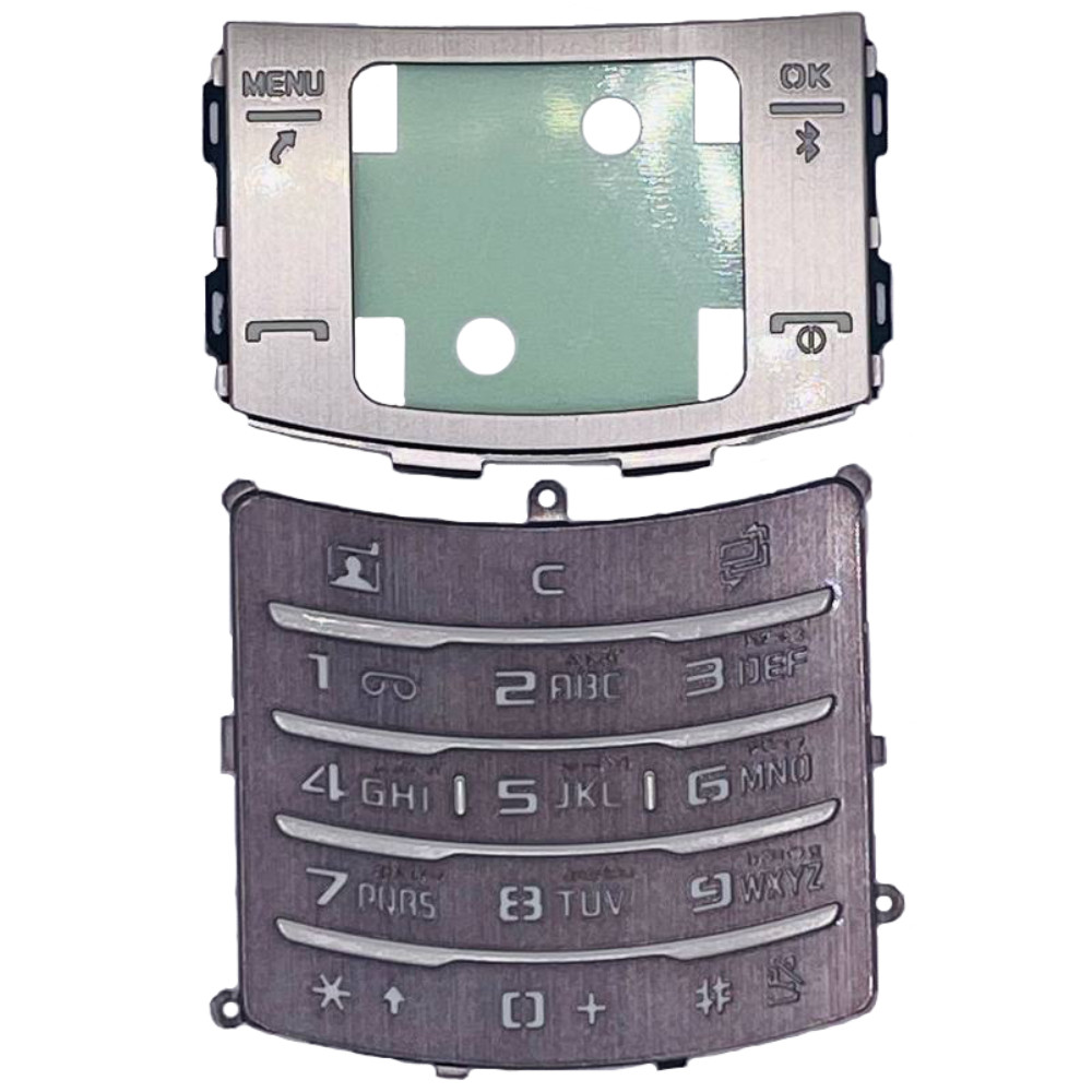 Клавіатура Samsung U900 Soul, сіра, з російськими літерами