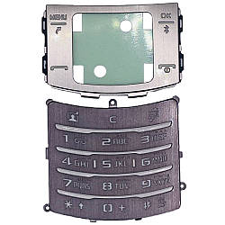 Клавіатура Samsung U900 Soul, сіра, з російськими літерами