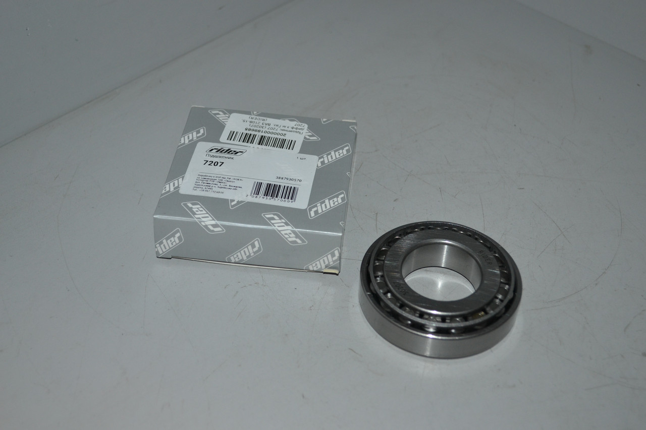 Підшипник 7207 (30207) дифф.з.м.Газ, ВАЗ 2108-15, Москвич (RIDER)