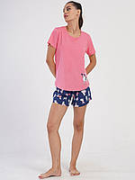 Жіноча піжама з шортами Vienetta бавовна