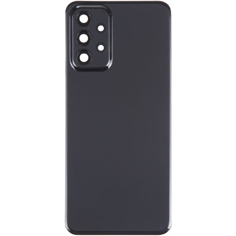 Задня кришка Samsung A235 Galaxy A23 чорна + скло камери