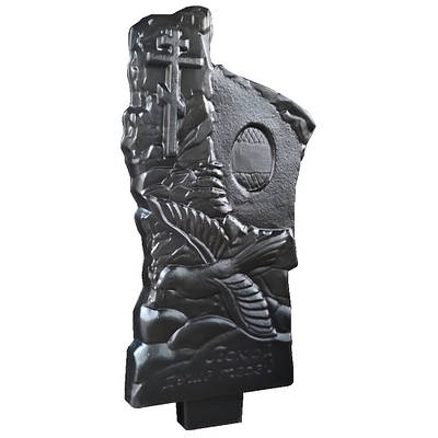 Форма для стели пам'ятника №70 Розміри: 1050х530х70 мм; пластикові форми для пам'ятників