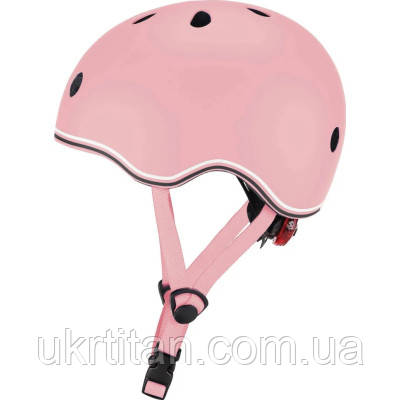 Оригінал! Шолом Globber Go up lights 45-51см пастельний рожевий, з ліхтариком (506-210) - Вища Якість!