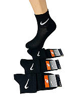 Шкарпетки чоловічі 12 пар літні сітка середні бавовна Nike Туреччина розмір 41-44 чорні