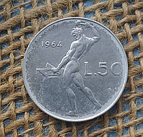 50 лiр 1964 року. Iталiя