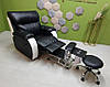 Педикюрний комплект 3-в-1 меблі для педикюру підставка педикюрна та розкладний реклайнер Комфорт_BR, фото 2