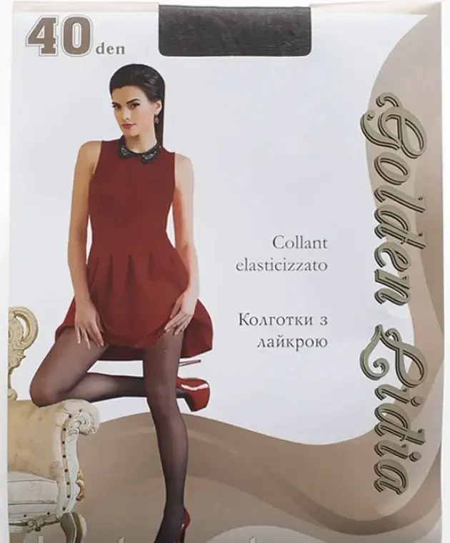 Колготи жіночі 40 Den Golden Lidia, сірі розмір 2