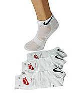 Шкарпетки літні 12 пар спортивні сітка бавовна короткі Nike Туреччина розмір 36-40 білі