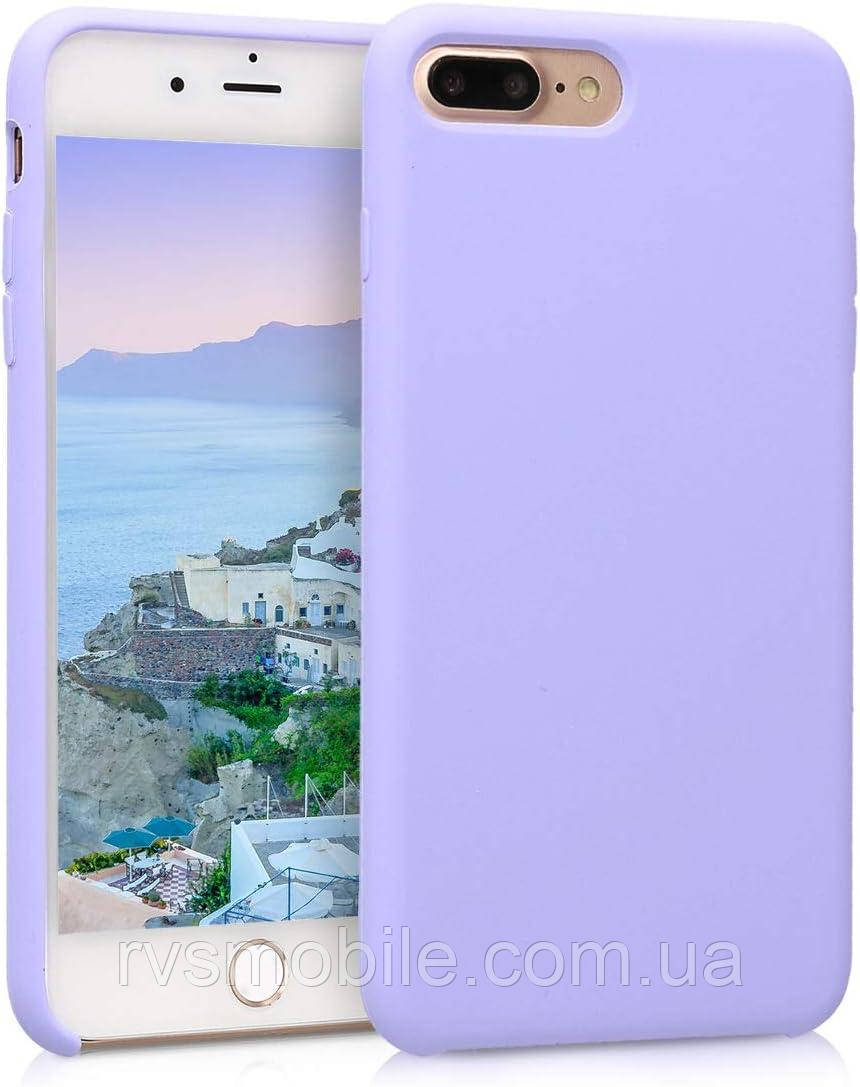Чохол для iPhone 7 Plus / iPhone 8 Plus - Cиліконовий з мікрофіброю, Lavender (5), фото 1