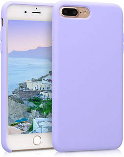 Чохол для iPhone 7 Plus / iPhone 8 Plus - Cиліконовий з мікрофіброю, Lavender (5)