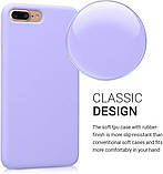 Чохол для iPhone 7 Plus / iPhone 8 Plus - Cиліконовий з мікрофіброю, Lavender (5), фото 5