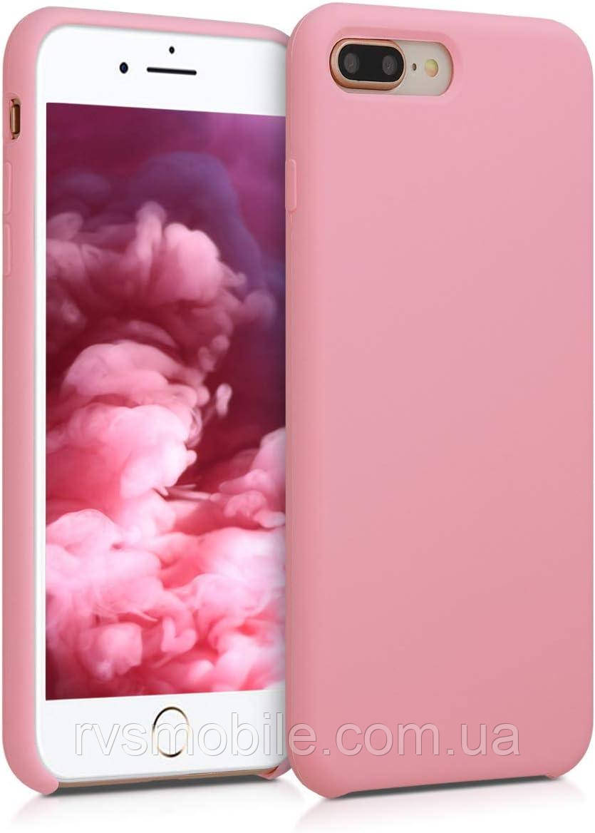 Чохол для iPhone 7 Plus / iPhone 8 Plus - Cиліконовий з мікрофіброю, Pink (12), фото 1