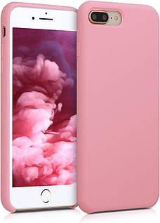Чохол для iPhone 7 Plus / iPhone 8 Plus - Cиліконовий з мікрофіброю, Pink (12)