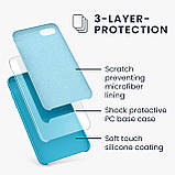 Чохол для iPhone 12 Pro Max - Cиліконовий з мікрофіброю (Лого), Різні кольори, фото 4