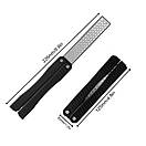 Точилка для ножів складна алмазна двостороння 400 та 600 грит універсальне точило чорна, фото 10