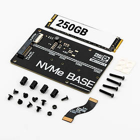 Плата розширення NVMe Base для Raspberry Pi 5 + SSD на 256 Гб, PIM701