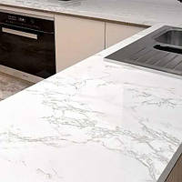 Плівка самоклейка пвх під білий мармур для стільниці 3х60 водостійка плівка для меблів що самоклеїться в кухню
